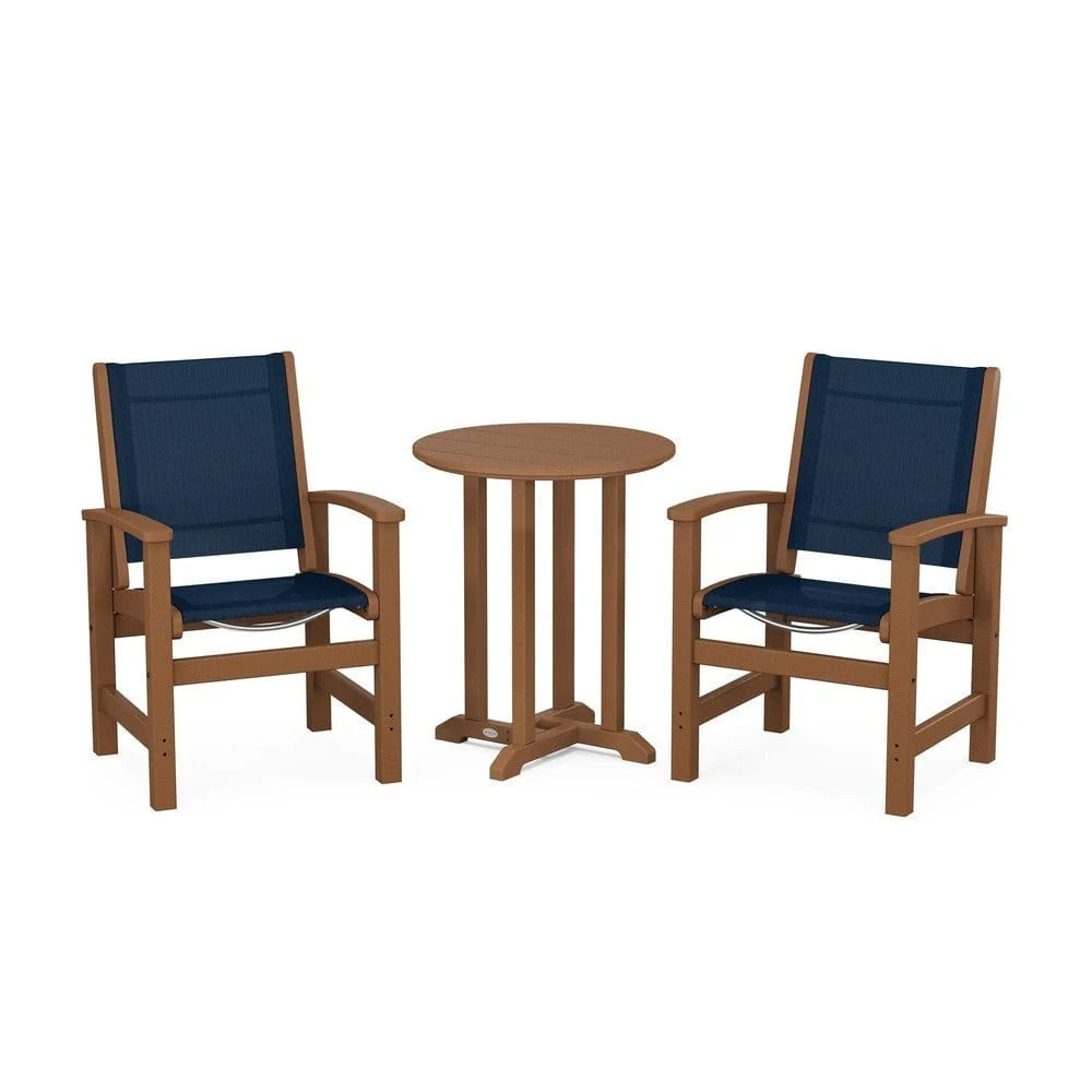 POLYWOOD® - Coastal 3-Piece Round Bistro Dining Set - PWS1294 - Image 6