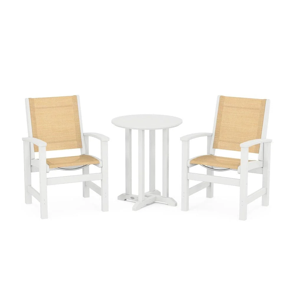 POLYWOOD® - Coastal 3-Piece Round Bistro Dining Set - PWS1294 - Image 60