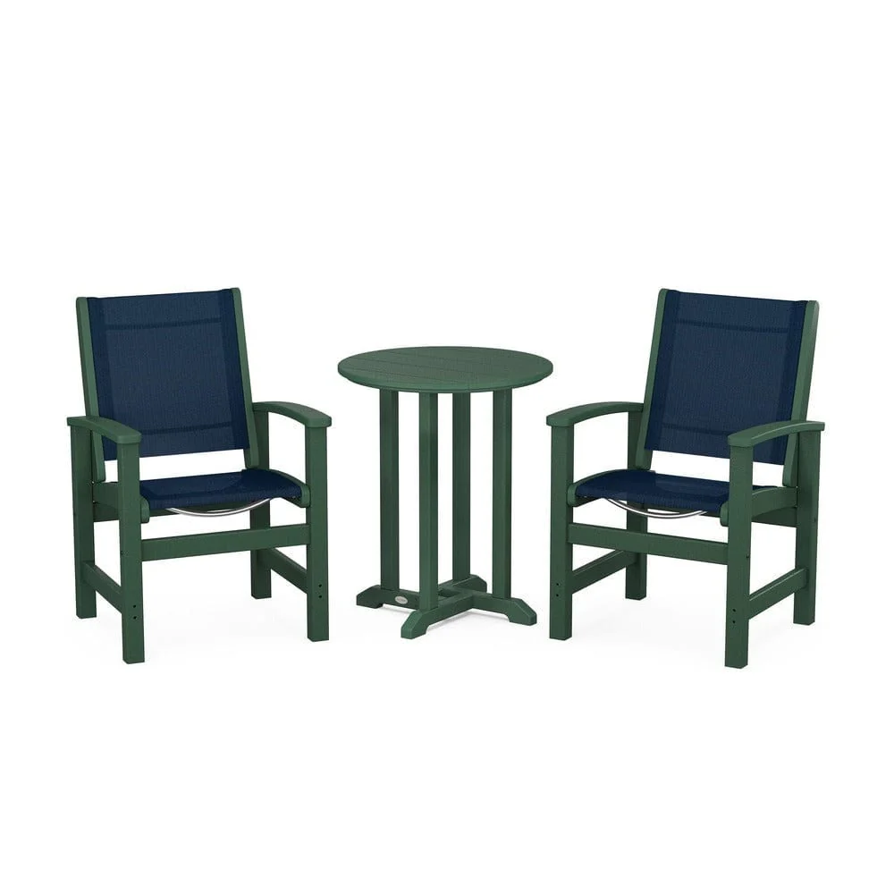 POLYWOOD® - Coastal 3-Piece Round Bistro Dining Set - PWS1294 - Image 64