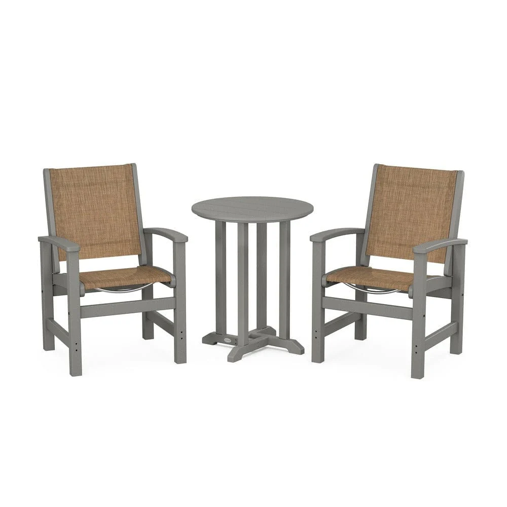 POLYWOOD® - Coastal 3-Piece Round Bistro Dining Set - PWS1294 - Image 75