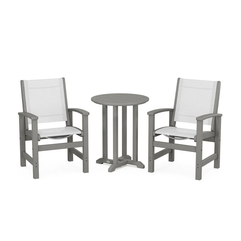 POLYWOOD® - Coastal 3-Piece Round Bistro Dining Set - PWS1294 - Image 79