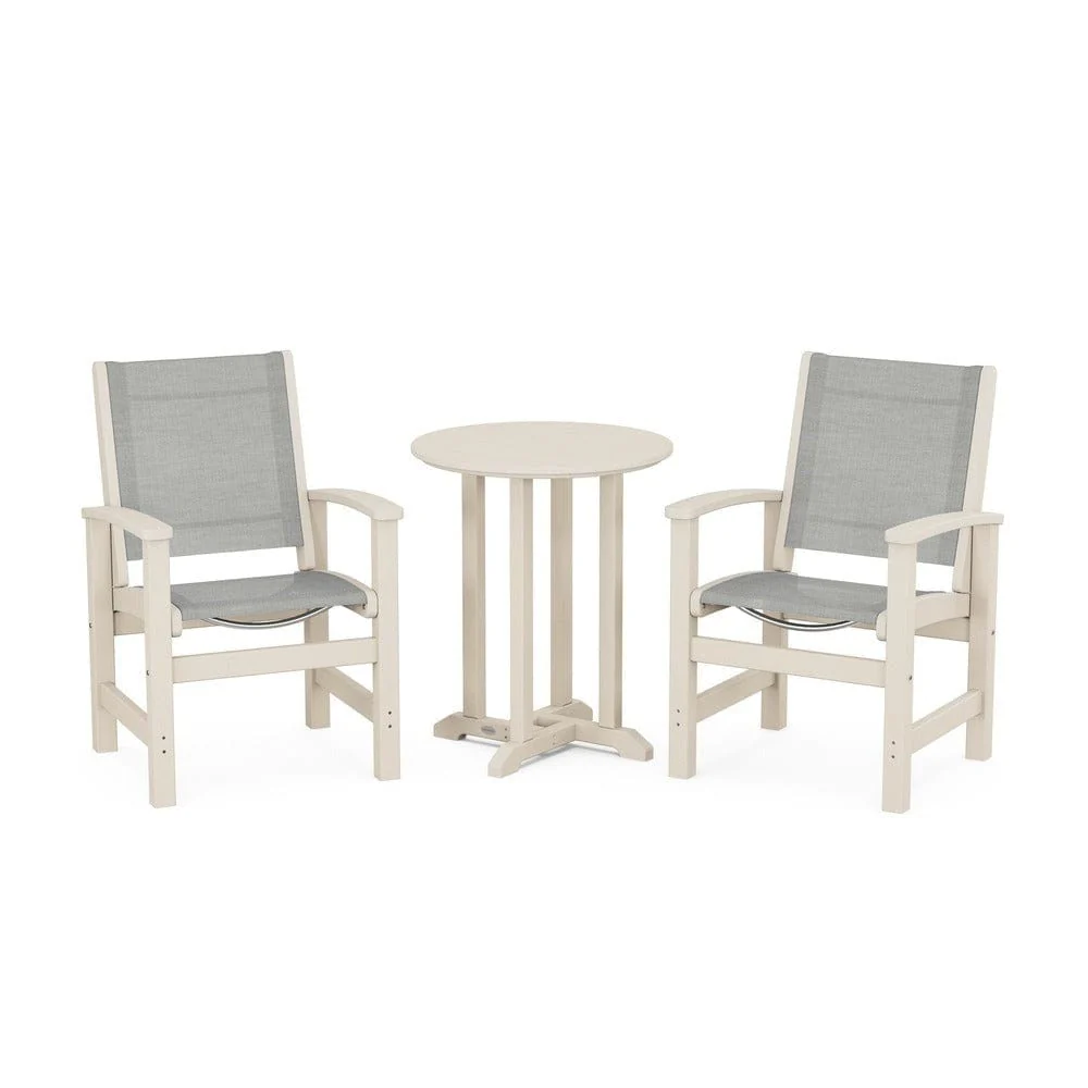 POLYWOOD® - Coastal 3-Piece Round Bistro Dining Set - PWS1294 - Image 84