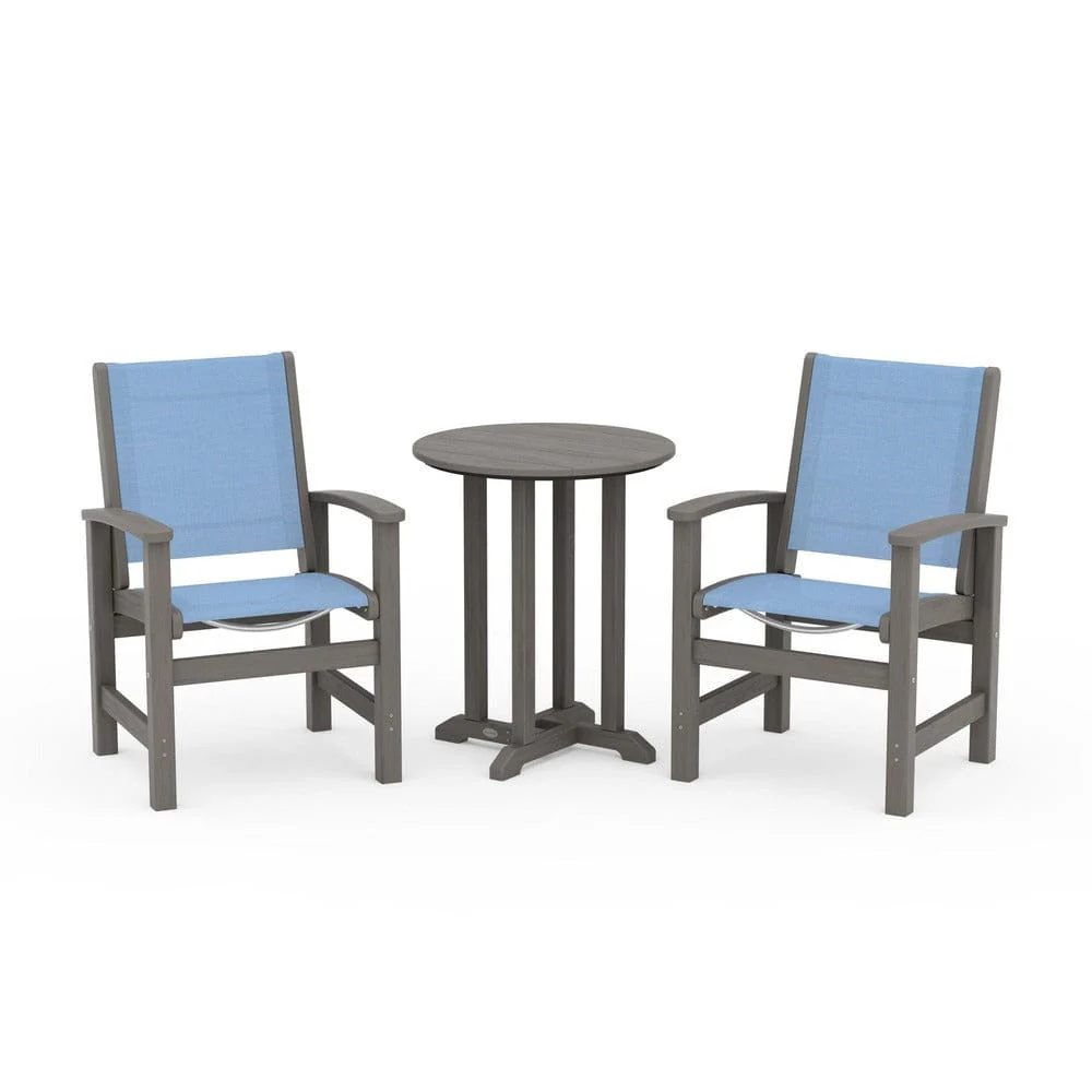 POLYWOOD® - Coastal 3-Piece Round Bistro Dining Set - PWS1294 - Image 92