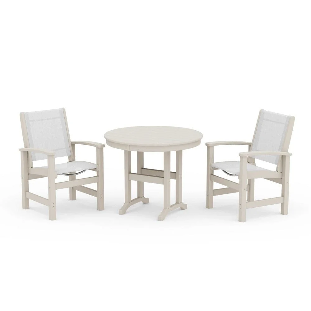 POLYWOOD® - Coastal 3-Piece Round Dining Set - PWS1327 - Image 36