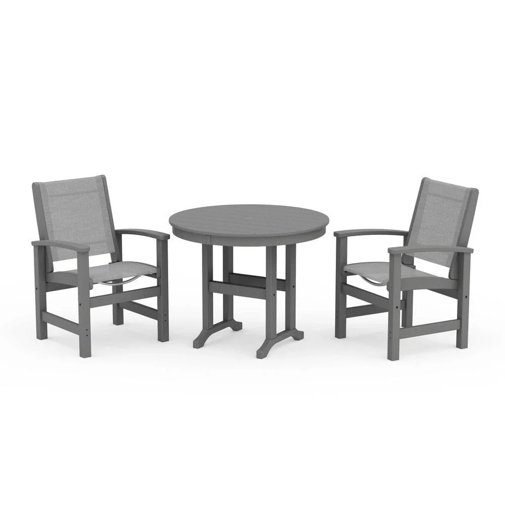 POLYWOOD® - Coastal 3-Piece Round Dining Set - PWS1327 - Image 48