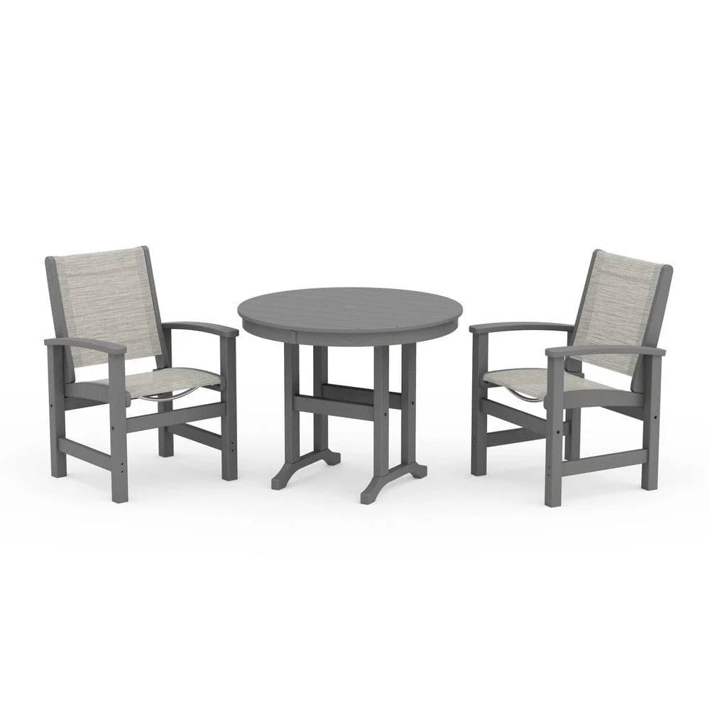 POLYWOOD® - Coastal 3-Piece Round Dining Set - PWS1327 - Image 50