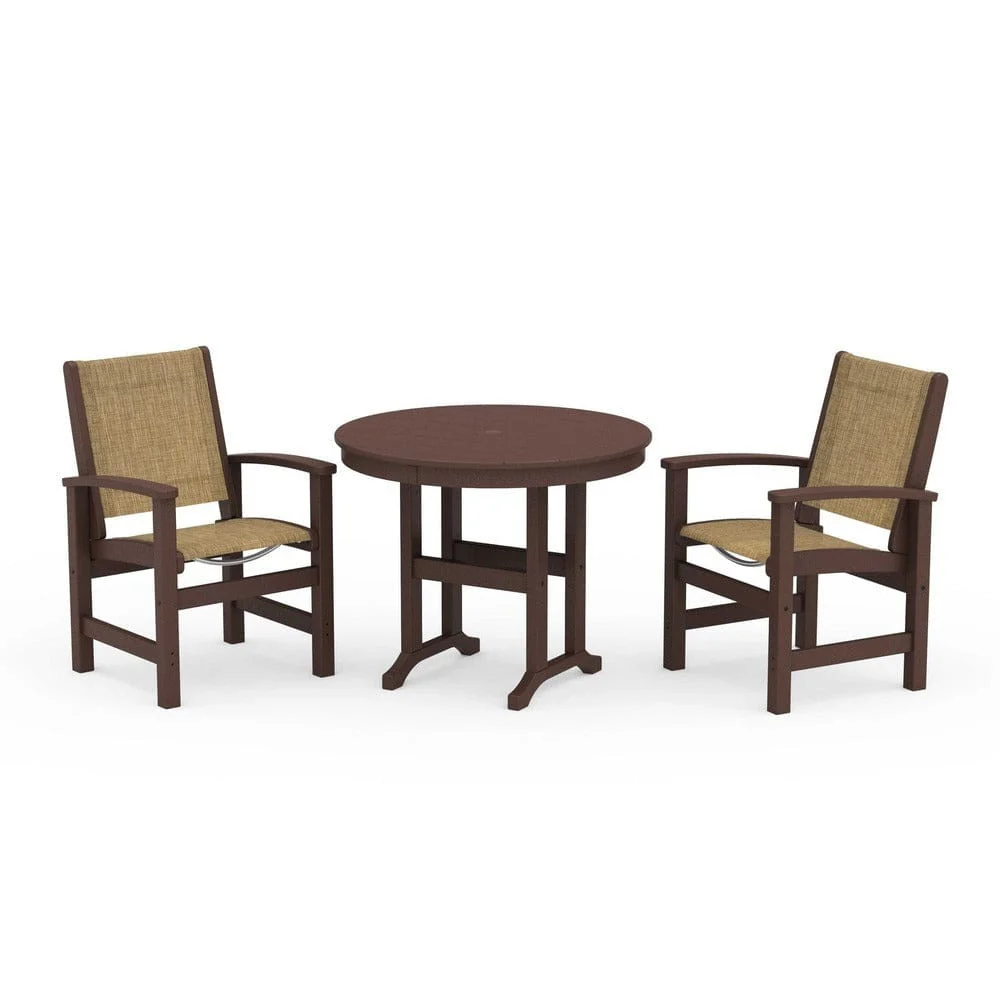 POLYWOOD® - Coastal 3-Piece Round Dining Set - PWS1327 - Image 58
