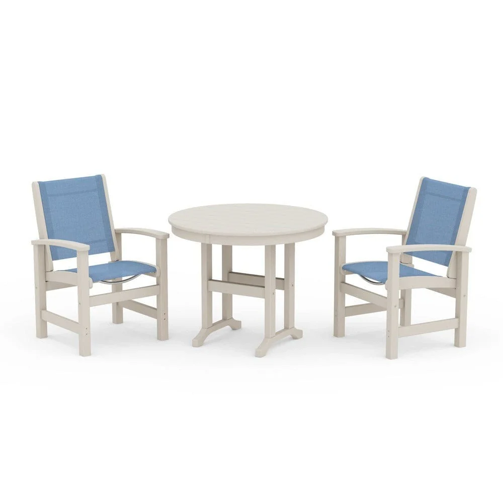 POLYWOOD® - Coastal 3-Piece Round Dining Set - PWS1327 - Image 65