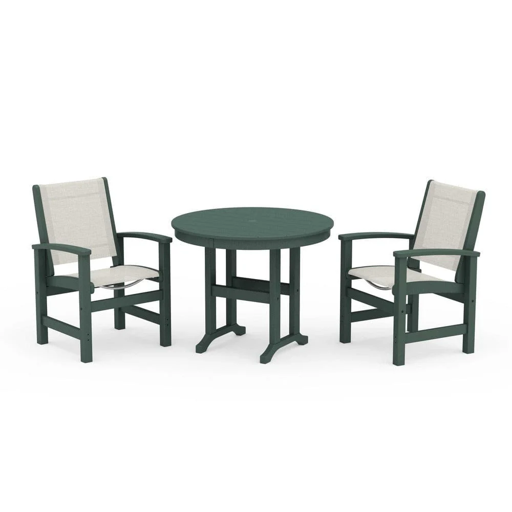 POLYWOOD® - Coastal 3-Piece Round Dining Set - PWS1327 - Image 77