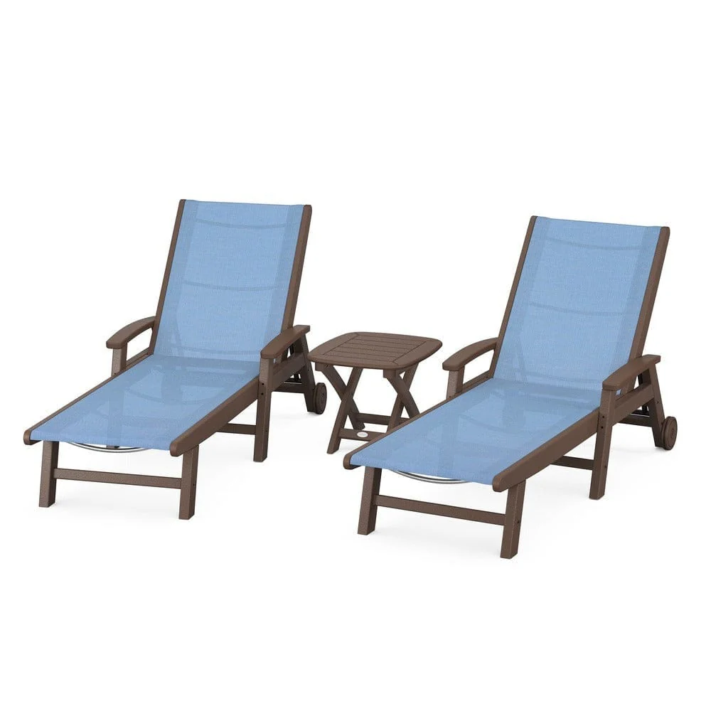 POLYWOOD® Coastal 3-Piece Wheeled Chaise Set - PWS423-1 - Image 17