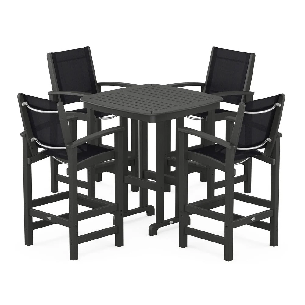 POLYWOOD® Coastal 5-Piece Bar Set - PWS210-1 - Image 13