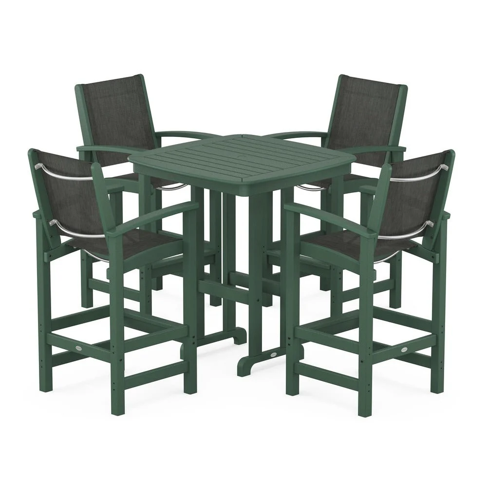 POLYWOOD® Coastal 5-Piece Bar Set - PWS210-1 - Image 23