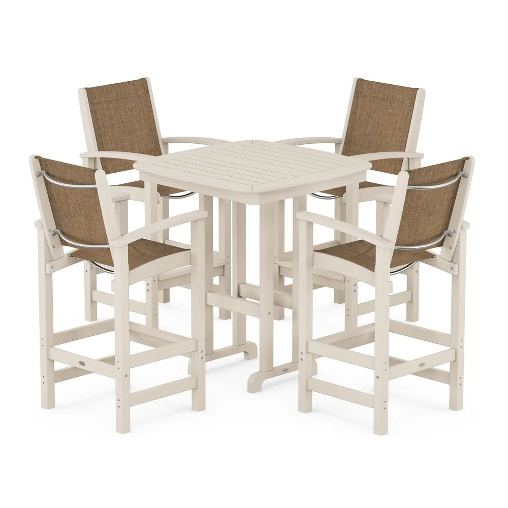 POLYWOOD® Coastal 5-Piece Bar Set - PWS210-1 - Image 56