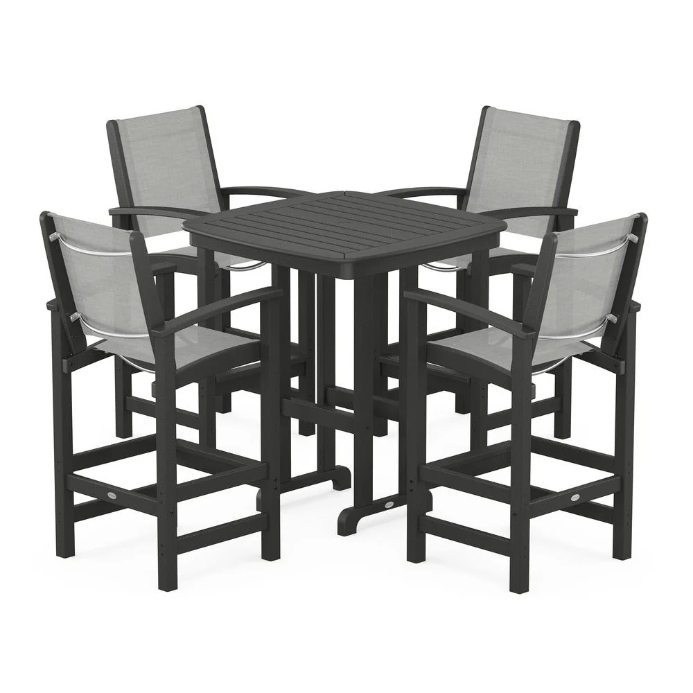 POLYWOOD® Coastal 5-Piece Bar Set - PWS210-1 - Image 6