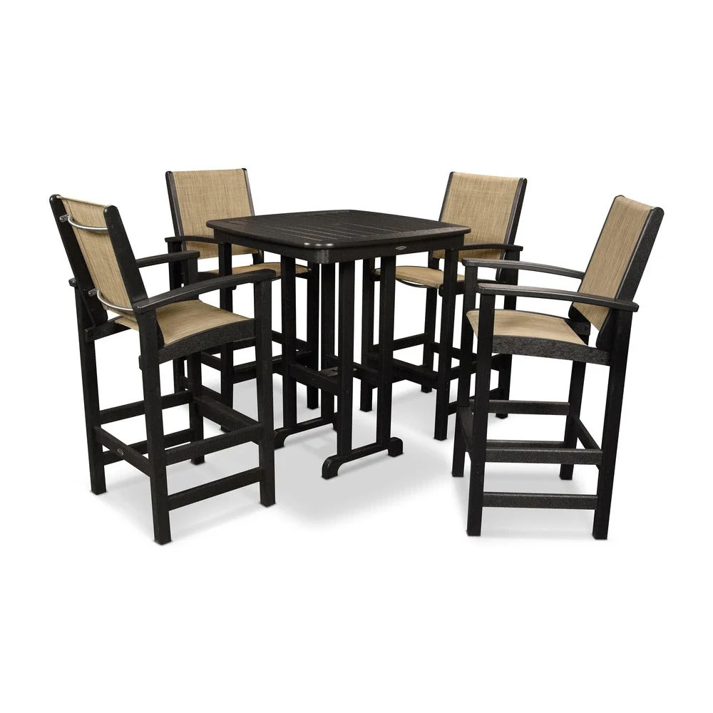 POLYWOOD® Coastal 5-Piece Bar Set - PWS210-1 - Image 7