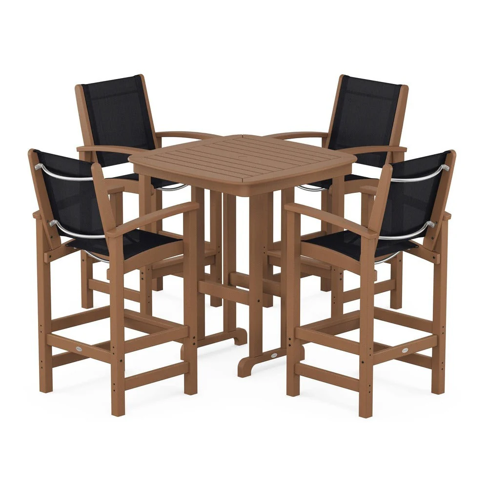POLYWOOD® Coastal 5-Piece Bar Set - PWS210-1 - Image 73