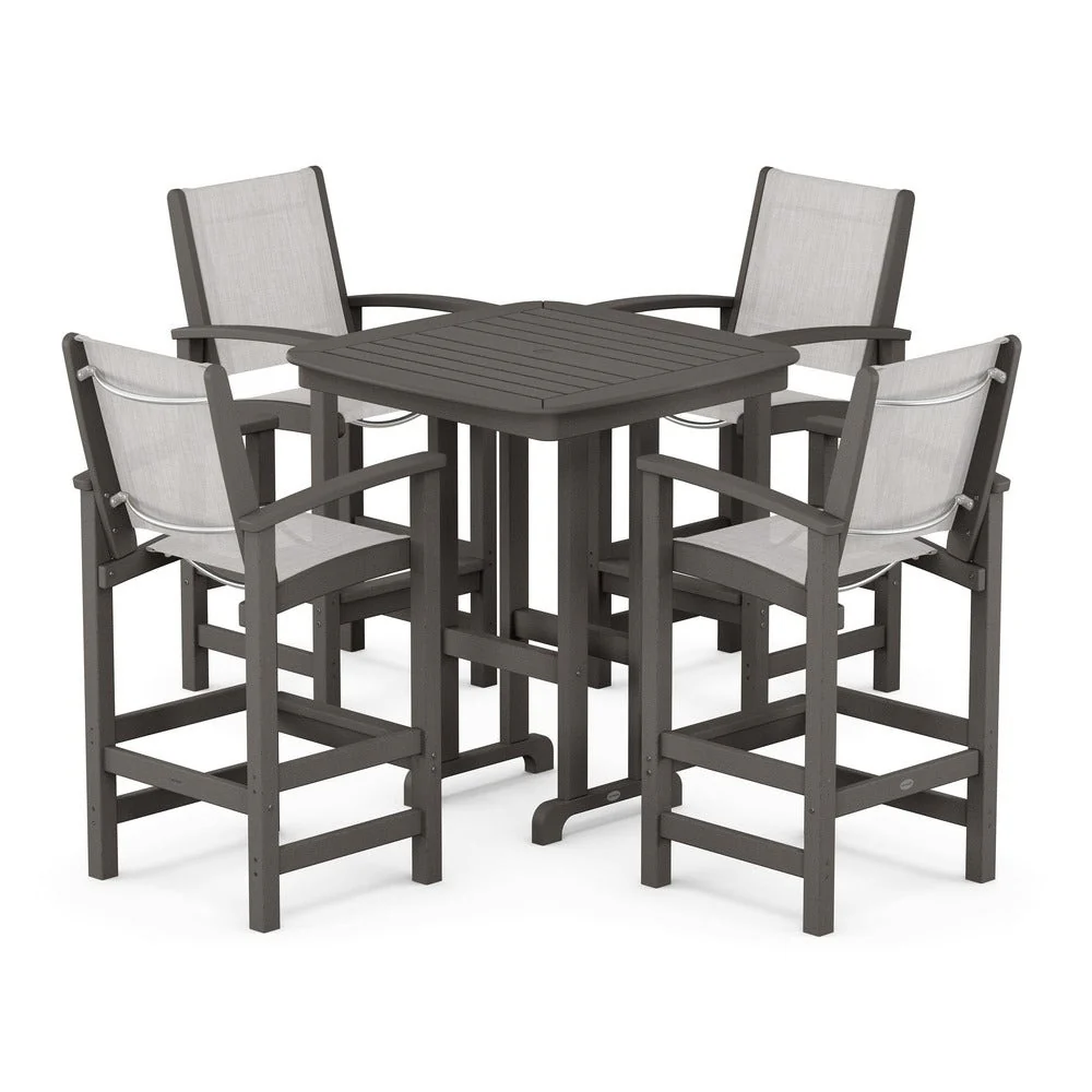 POLYWOOD® Coastal 5-Piece Bar Set - PWS210-1 - Image 81