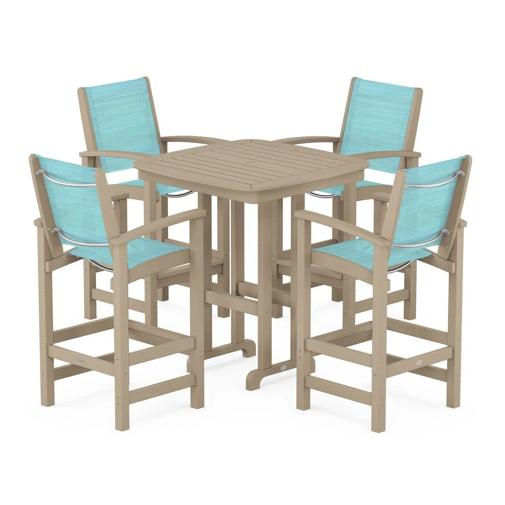 POLYWOOD® Coastal 5-Piece Bar Set - PWS210-1 - Image 96