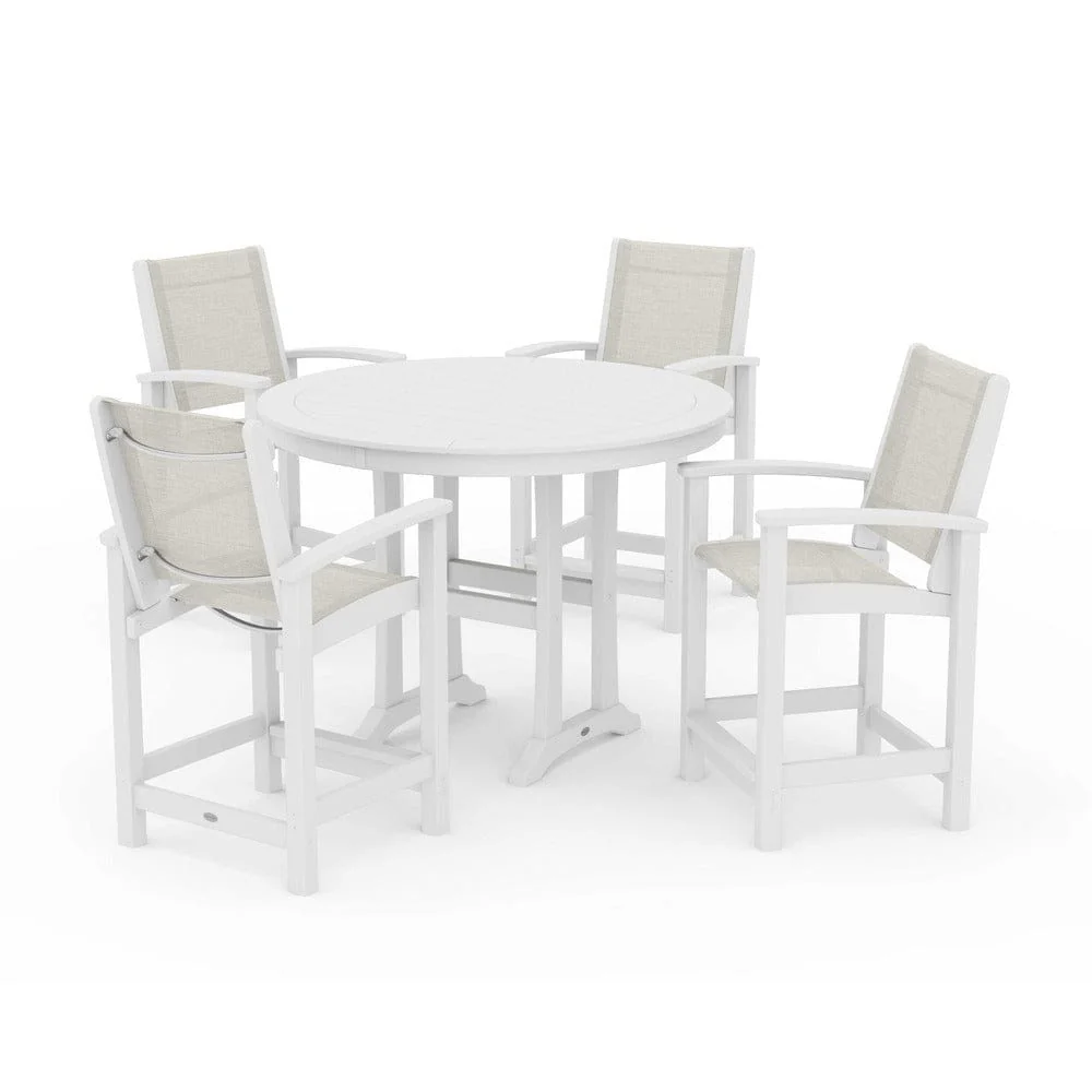 POLYWOOD® - Coastal 5-Piece Counter Set - PWS319 - Image 10