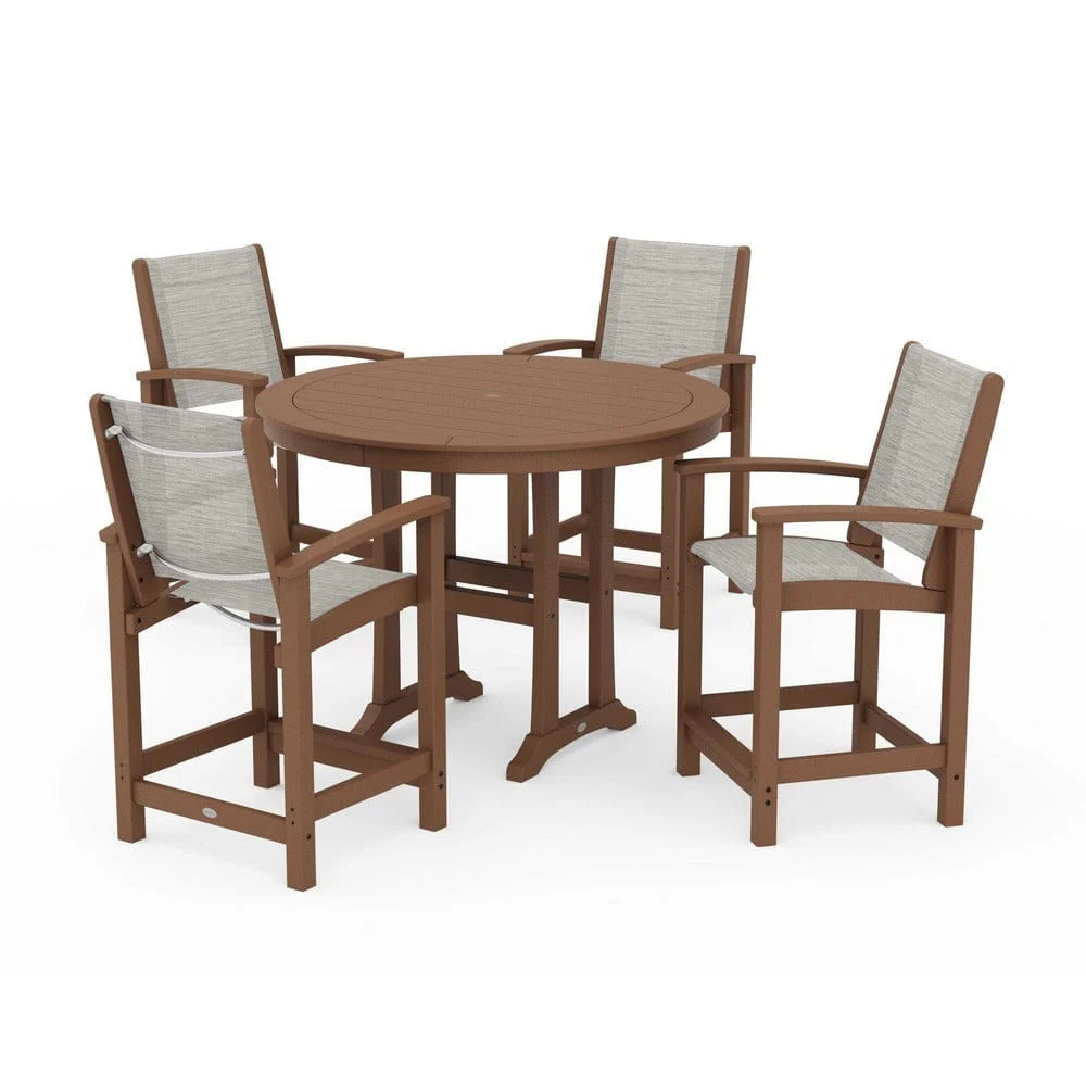 POLYWOOD® - Coastal 5-Piece Counter Set - PWS319 - Image 104