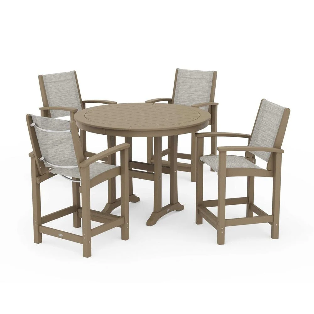 POLYWOOD® - Coastal 5-Piece Counter Set - PWS319 - Image 107