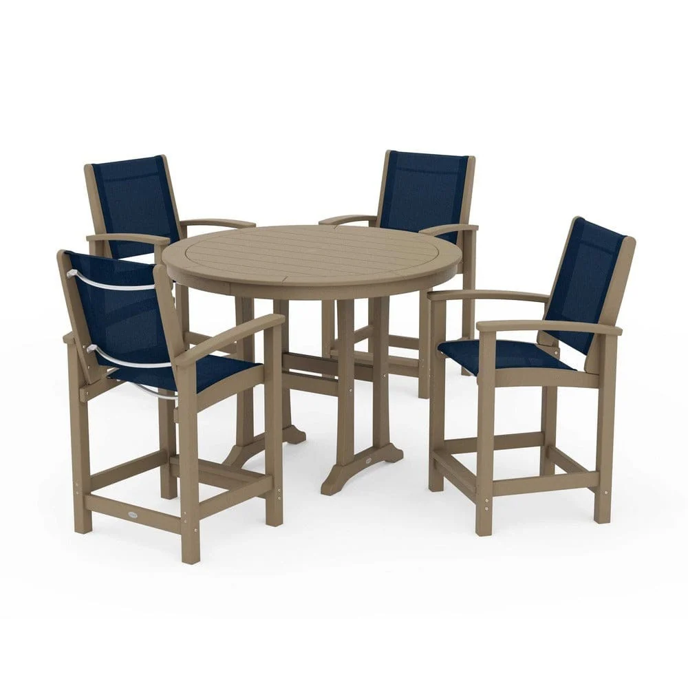 POLYWOOD® - Coastal 5-Piece Counter Set - PWS319 - Image 109