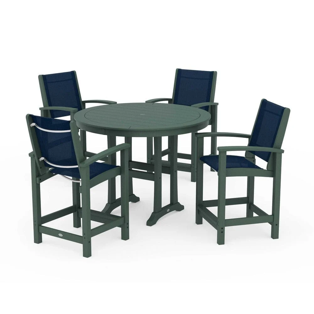 POLYWOOD® - Coastal 5-Piece Counter Set - PWS319 - Image 110