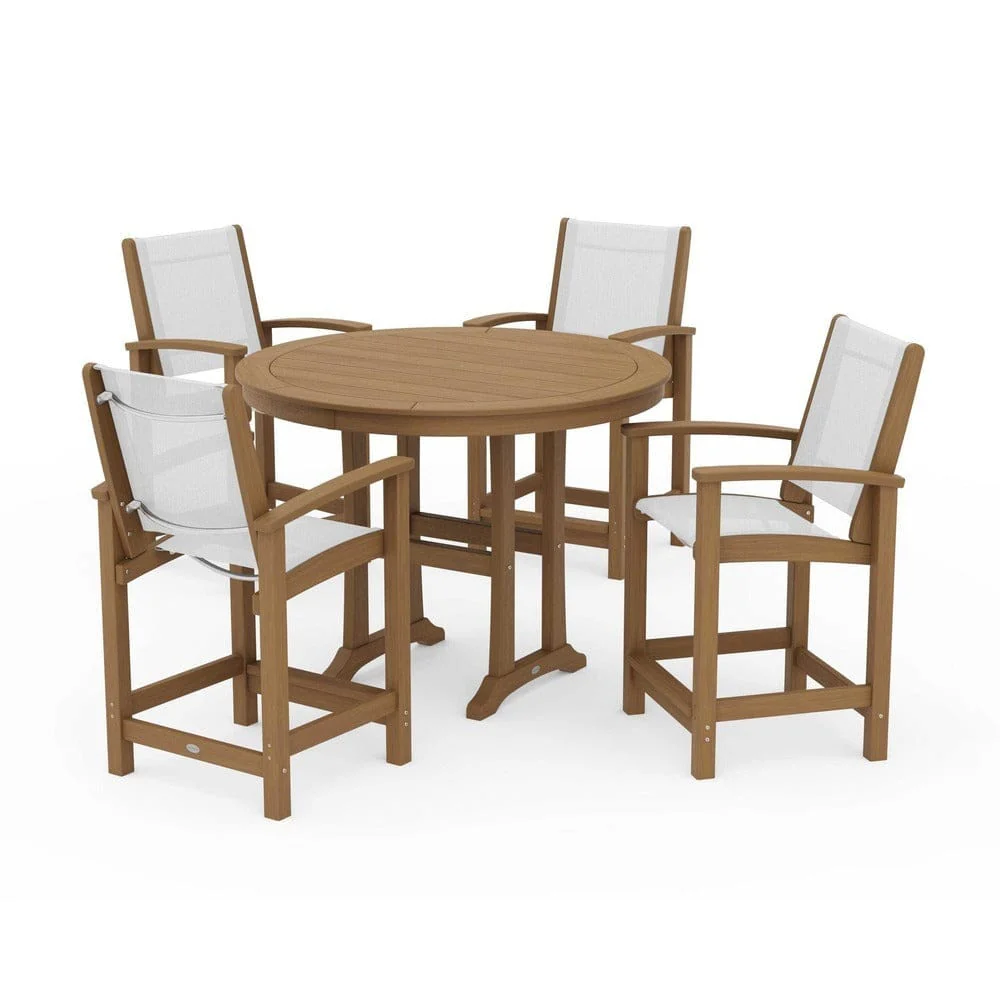 POLYWOOD® - Coastal 5-Piece Counter Set - PWS319 - Image 112