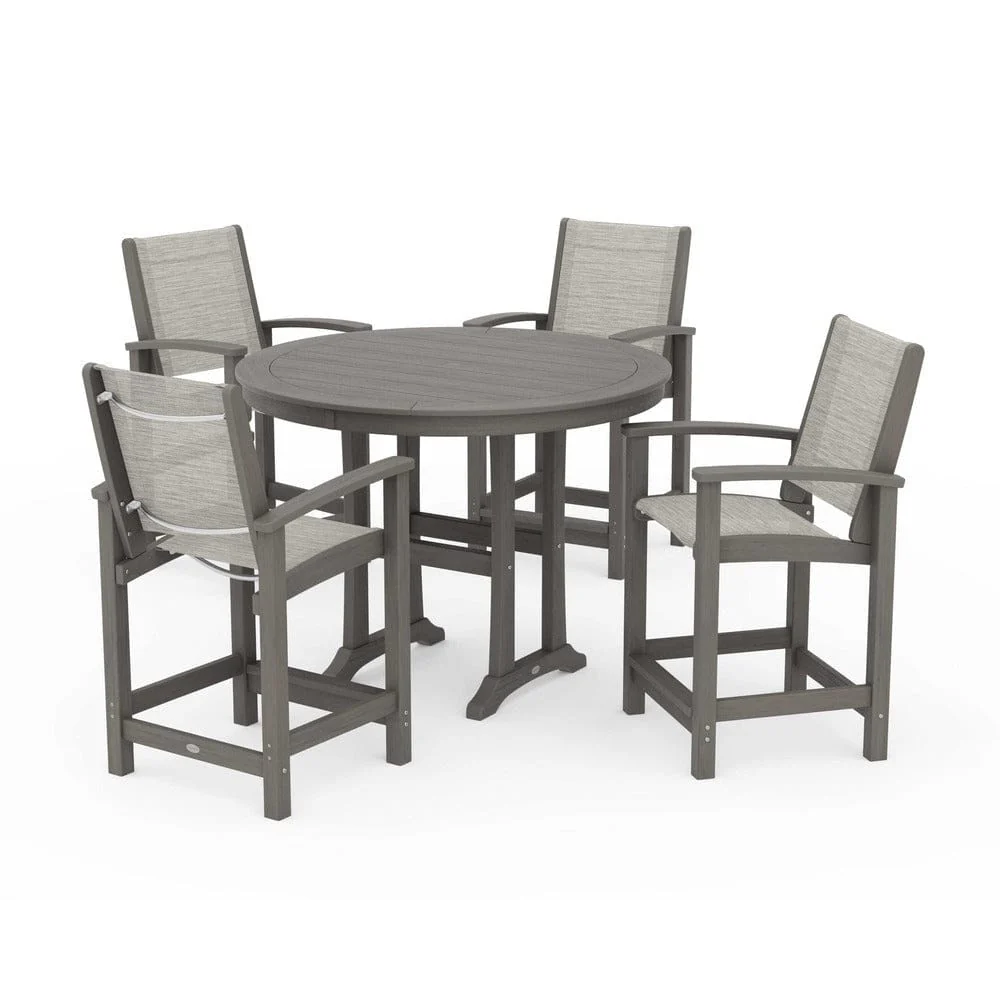 POLYWOOD® - Coastal 5-Piece Counter Set - PWS319 - Image 114