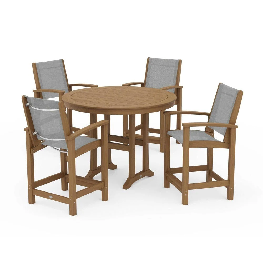 POLYWOOD® - Coastal 5-Piece Counter Set - PWS319 - Image 115