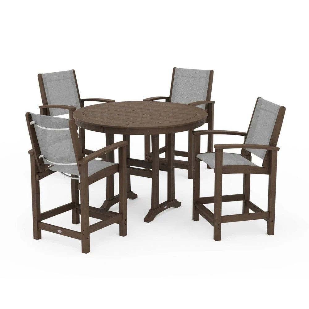 POLYWOOD® - Coastal 5-Piece Counter Set - PWS319 - Image 124