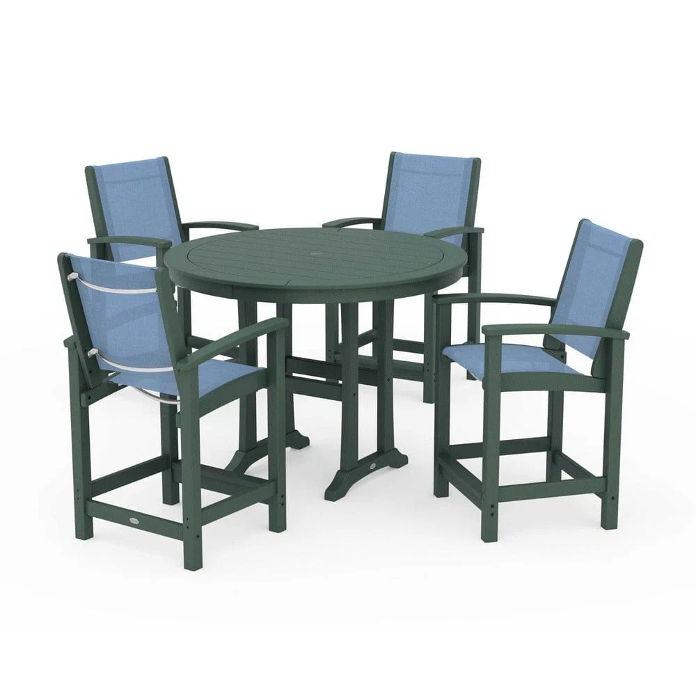 POLYWOOD® - Coastal 5-Piece Counter Set - PWS319 - Image 126