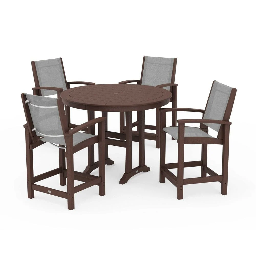 POLYWOOD® - Coastal 5-Piece Counter Set - PWS319 - Image 131