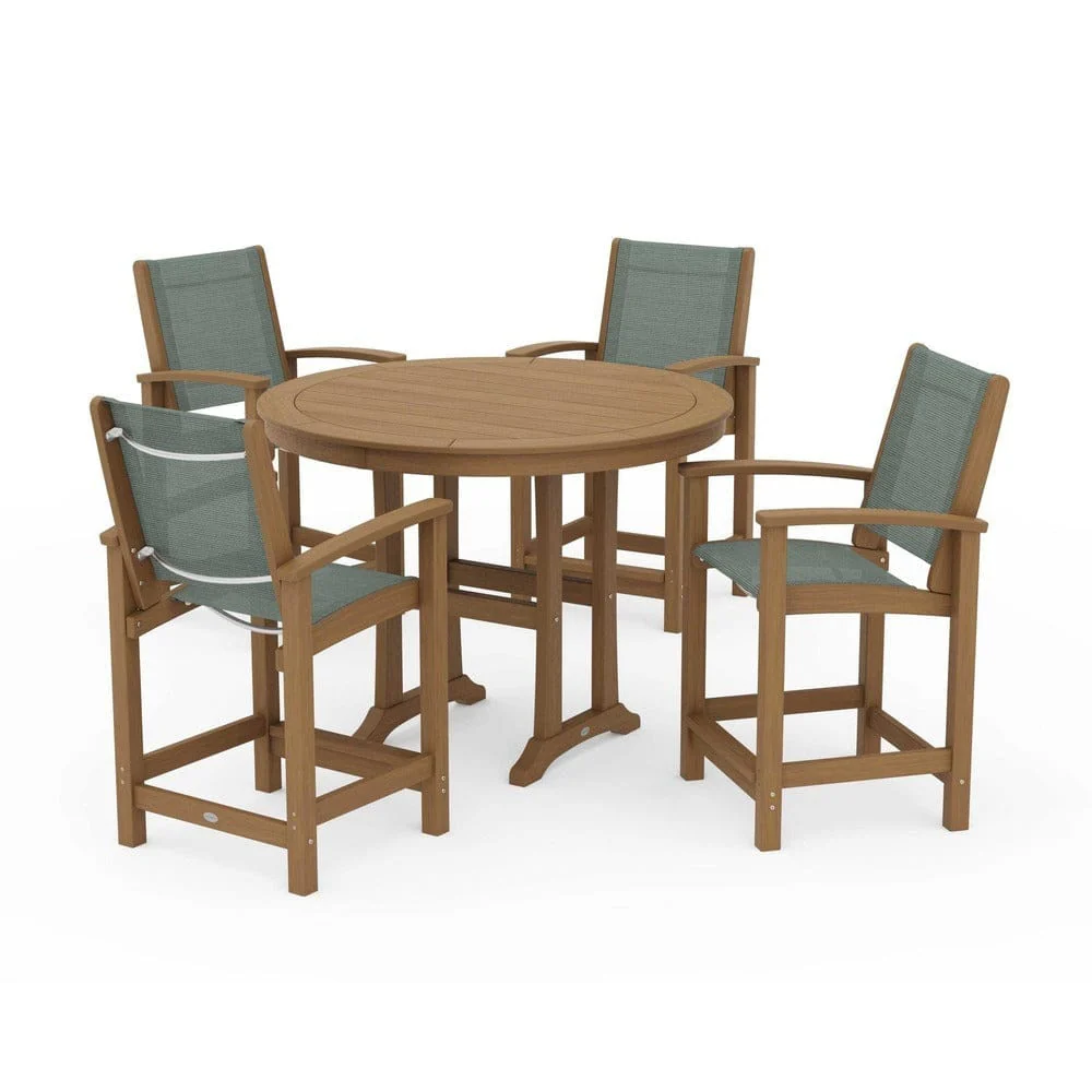 POLYWOOD® - Coastal 5-Piece Counter Set - PWS319 - Image 135