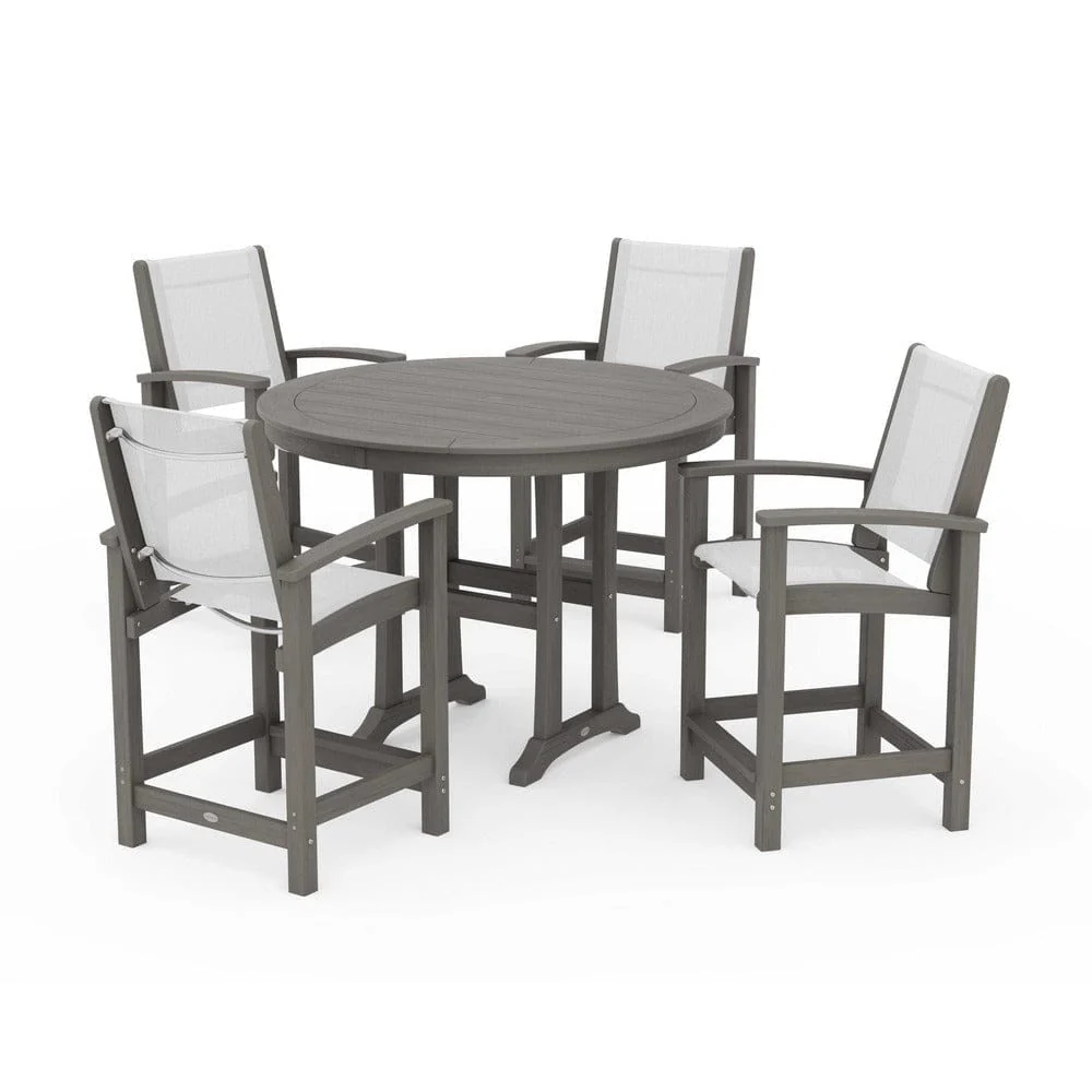 POLYWOOD® - Coastal 5-Piece Counter Set - PWS319 - Image 141