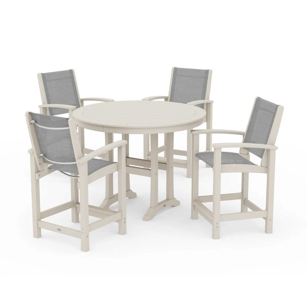 POLYWOOD® - Coastal 5-Piece Counter Set - PWS319 - Image 20
