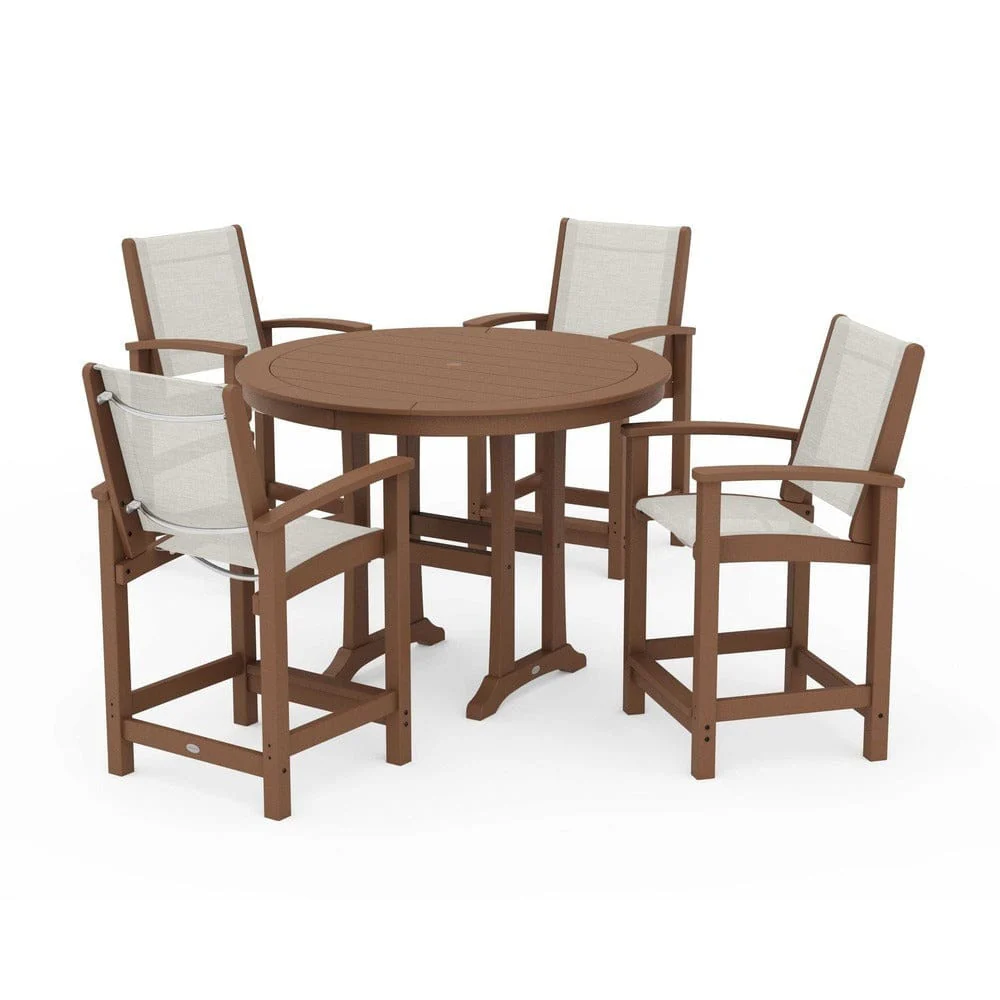 POLYWOOD® - Coastal 5-Piece Counter Set - PWS319 - Image 24
