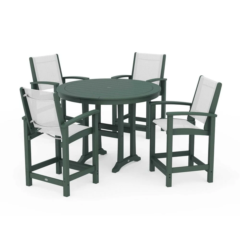 POLYWOOD® - Coastal 5-Piece Counter Set - PWS319 - Image 34