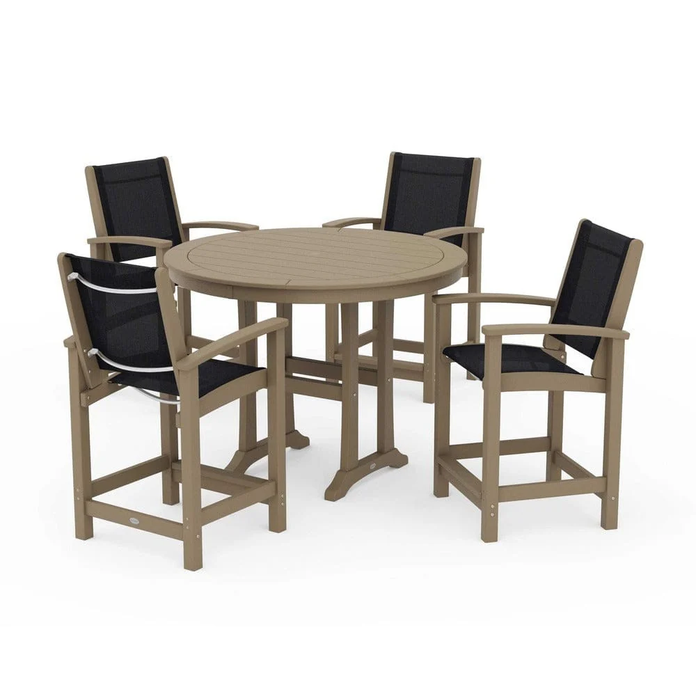 POLYWOOD® - Coastal 5-Piece Counter Set - PWS319 - Image 35