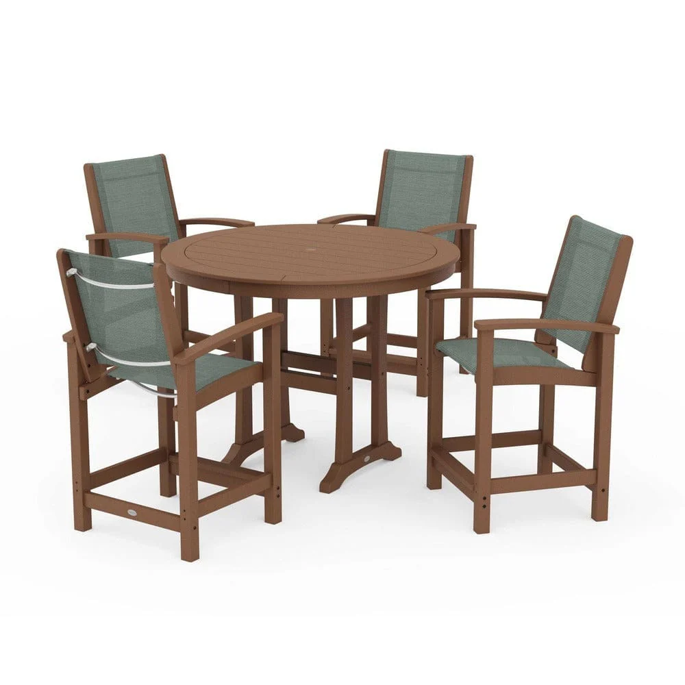 POLYWOOD® - Coastal 5-Piece Counter Set - PWS319 - Image 4