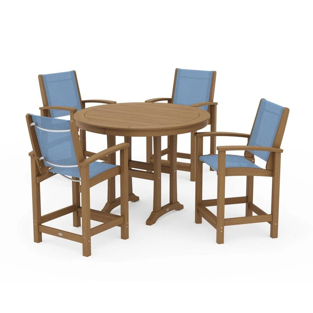POLYWOOD® - Coastal 5-Piece Counter Set - PWS319 - Image 45