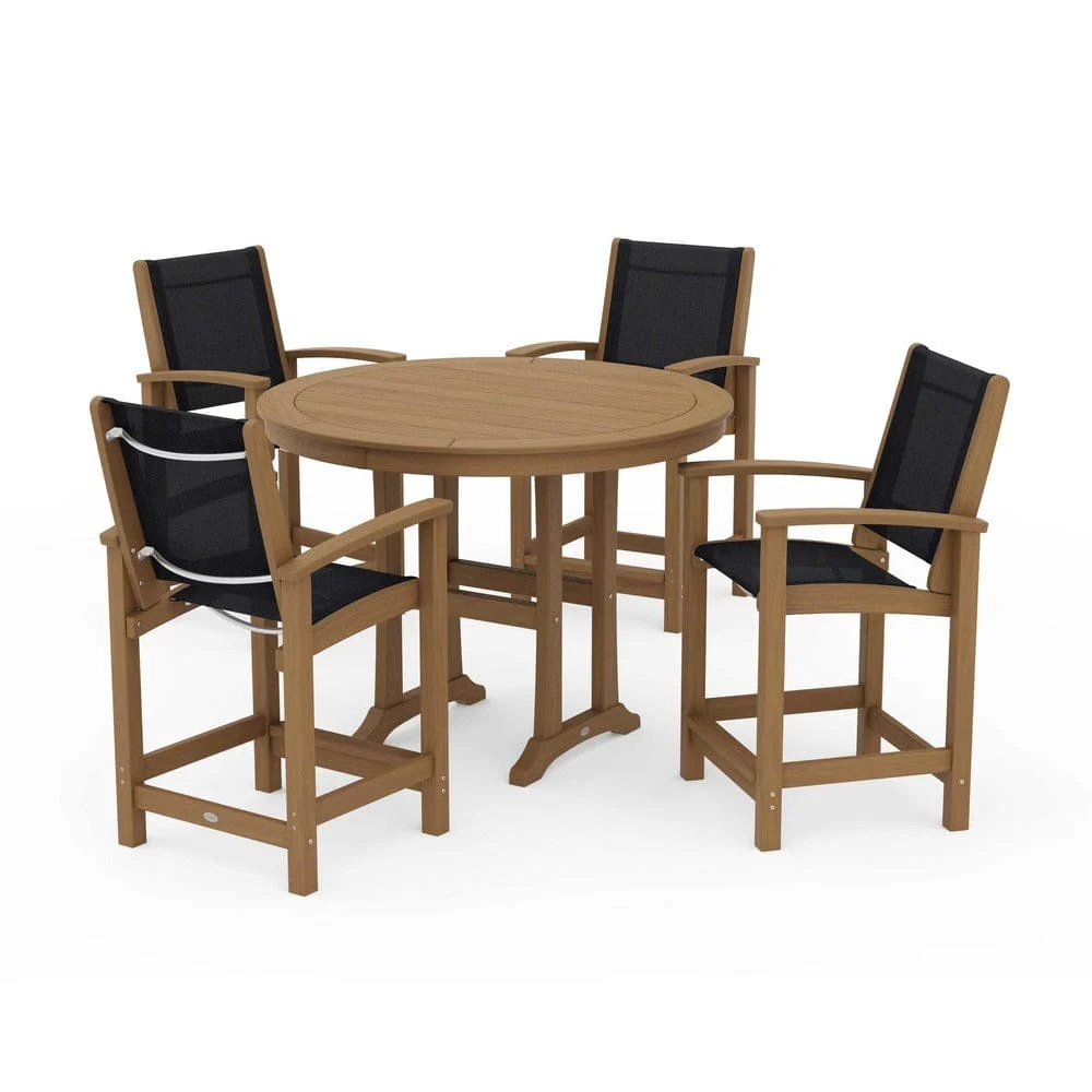 POLYWOOD® - Coastal 5-Piece Counter Set - PWS319 - Image 49
