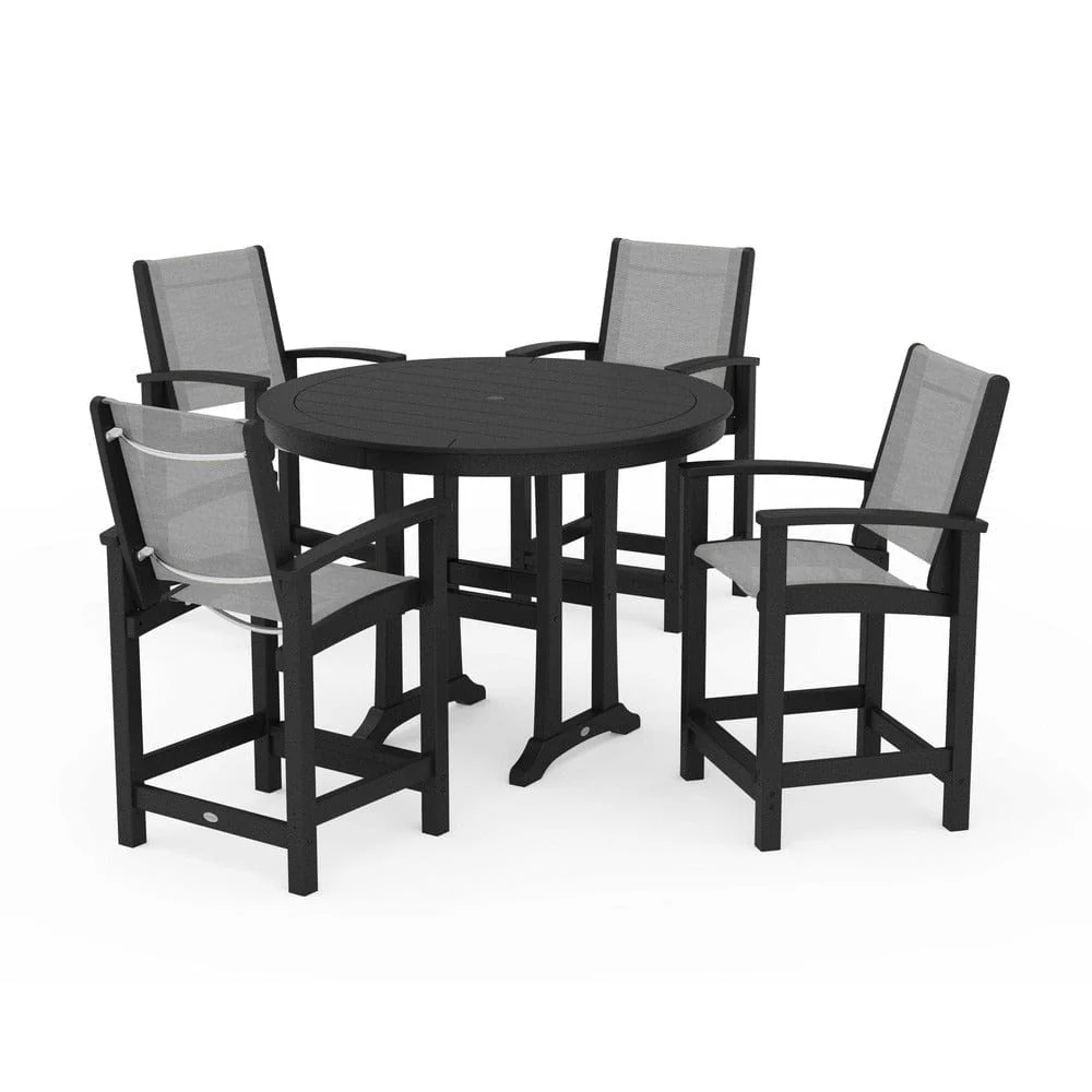 POLYWOOD® - Coastal 5-Piece Counter Set - PWS319 - Image 59