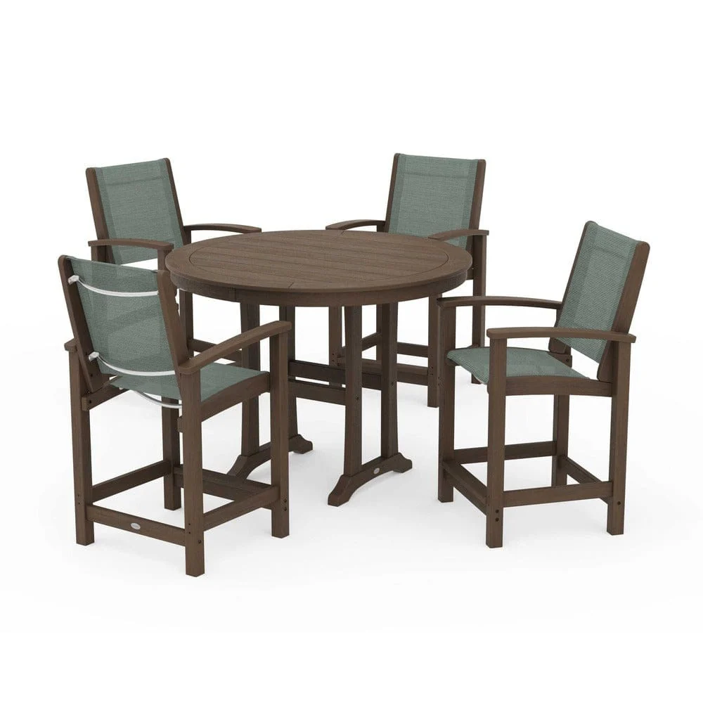 POLYWOOD® - Coastal 5-Piece Counter Set - PWS319 - Image 63