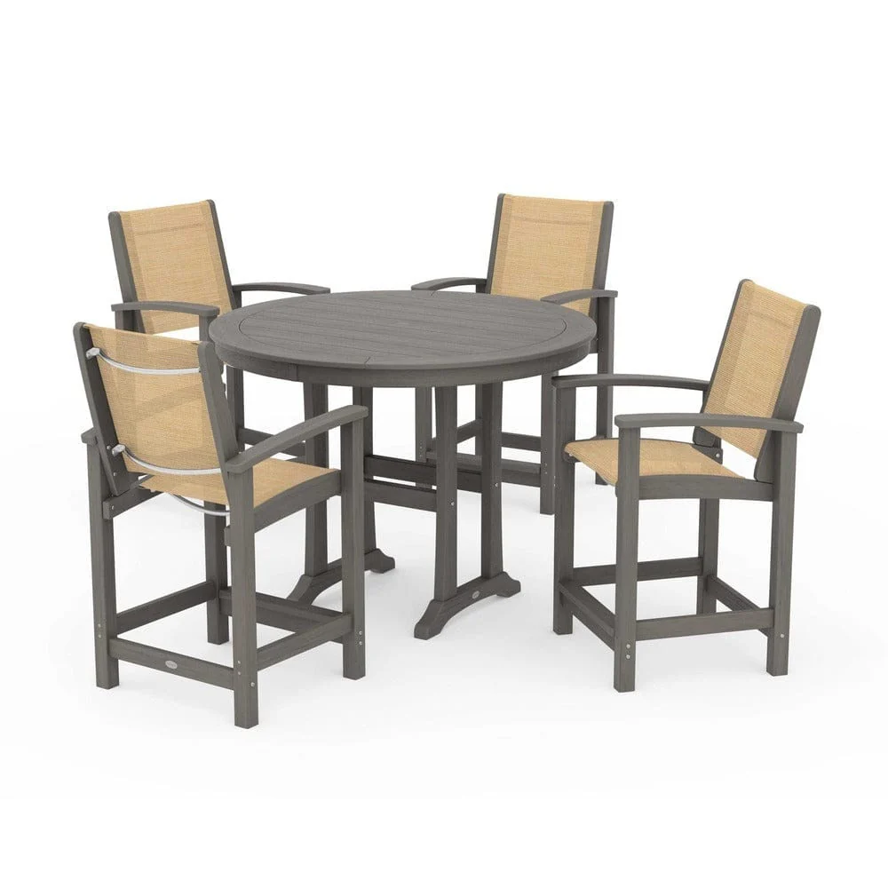 POLYWOOD® - Coastal 5-Piece Counter Set - PWS319 - Image 77