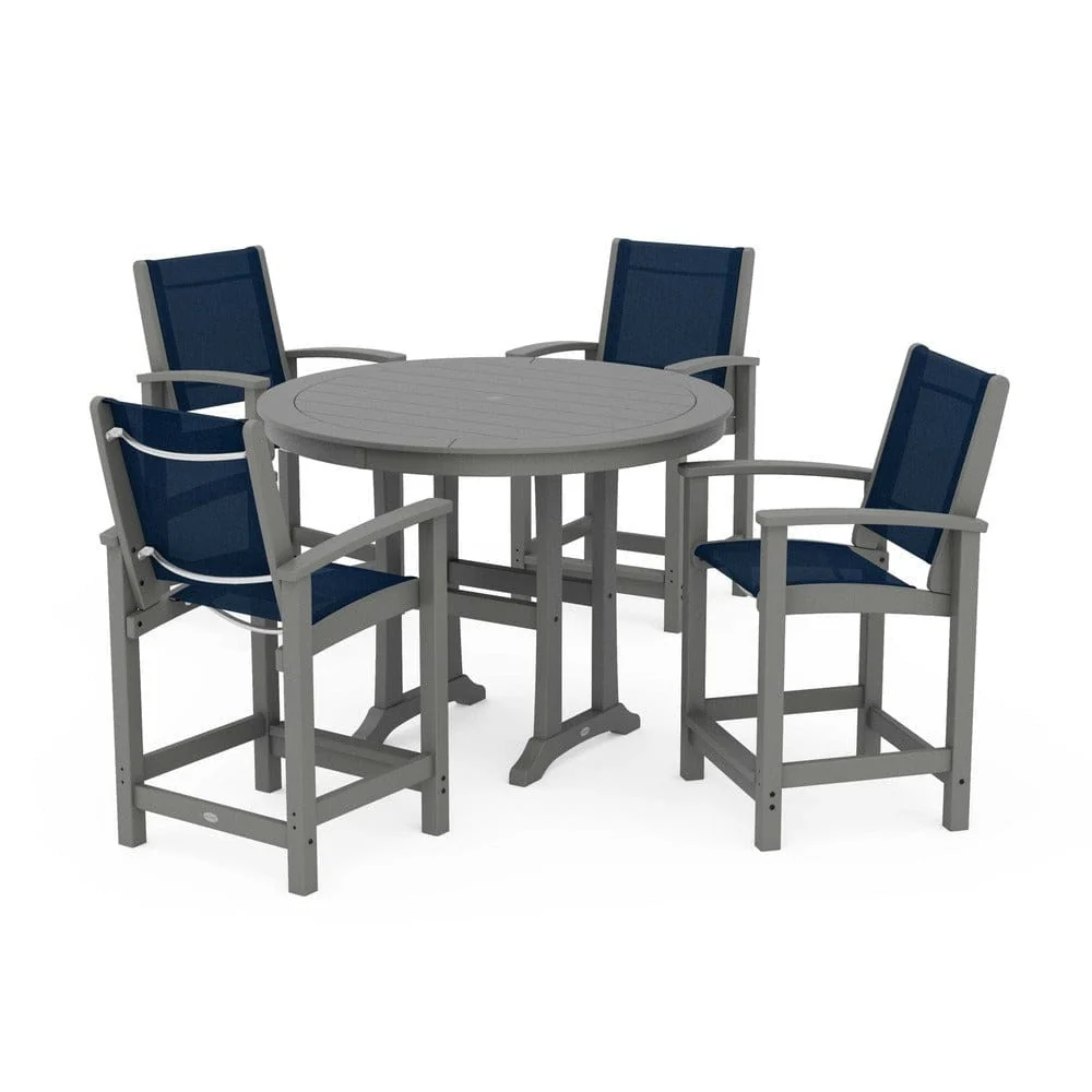 POLYWOOD® - Coastal 5-Piece Counter Set - PWS319 - Image 82