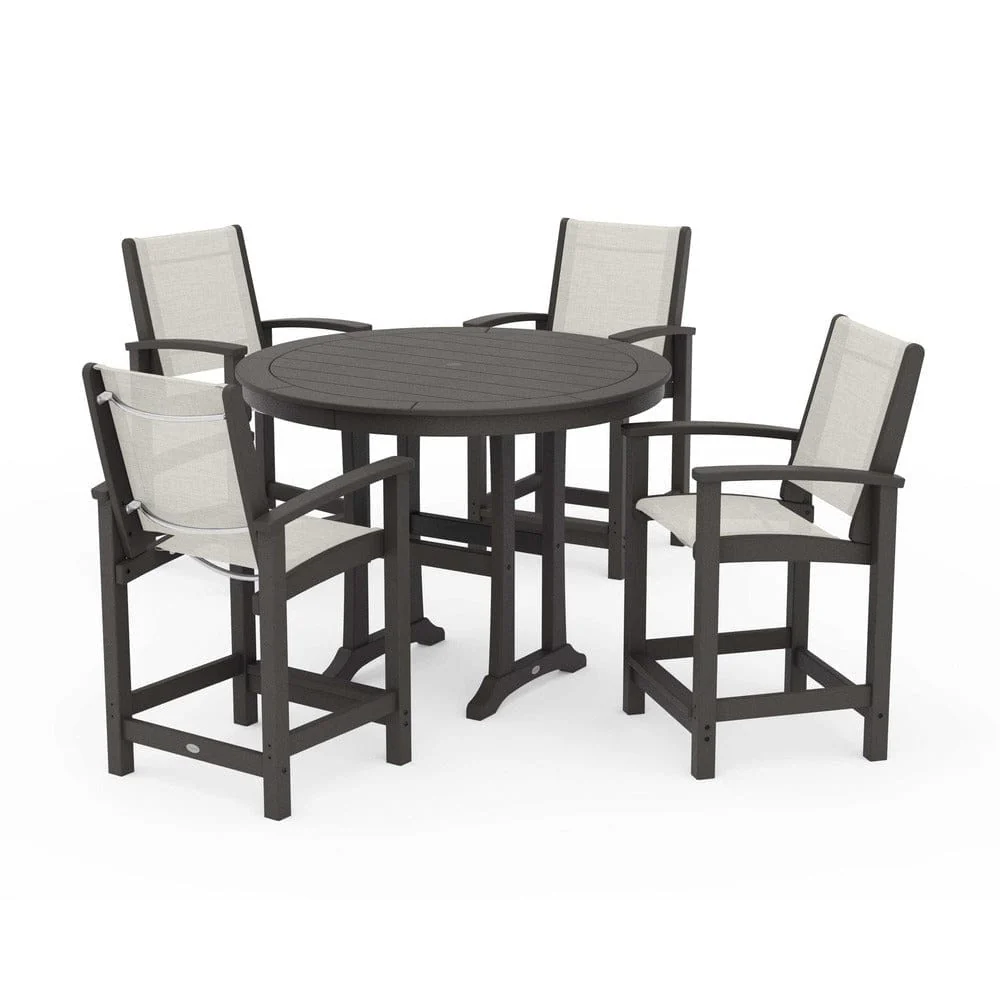 POLYWOOD® - Coastal 5-Piece Counter Set - PWS319 - Image 83