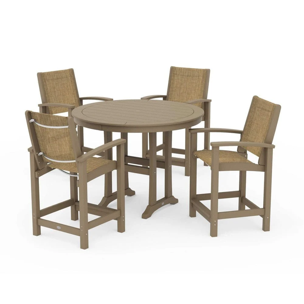 POLYWOOD® - Coastal 5-Piece Counter Set - PWS319 - Image 95