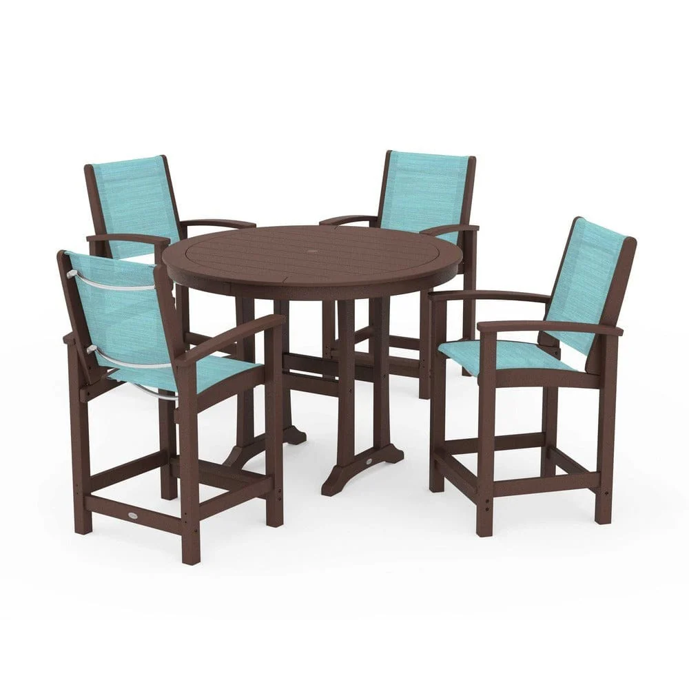 POLYWOOD® - Coastal 5-Piece Counter Set - PWS319 - Image 96