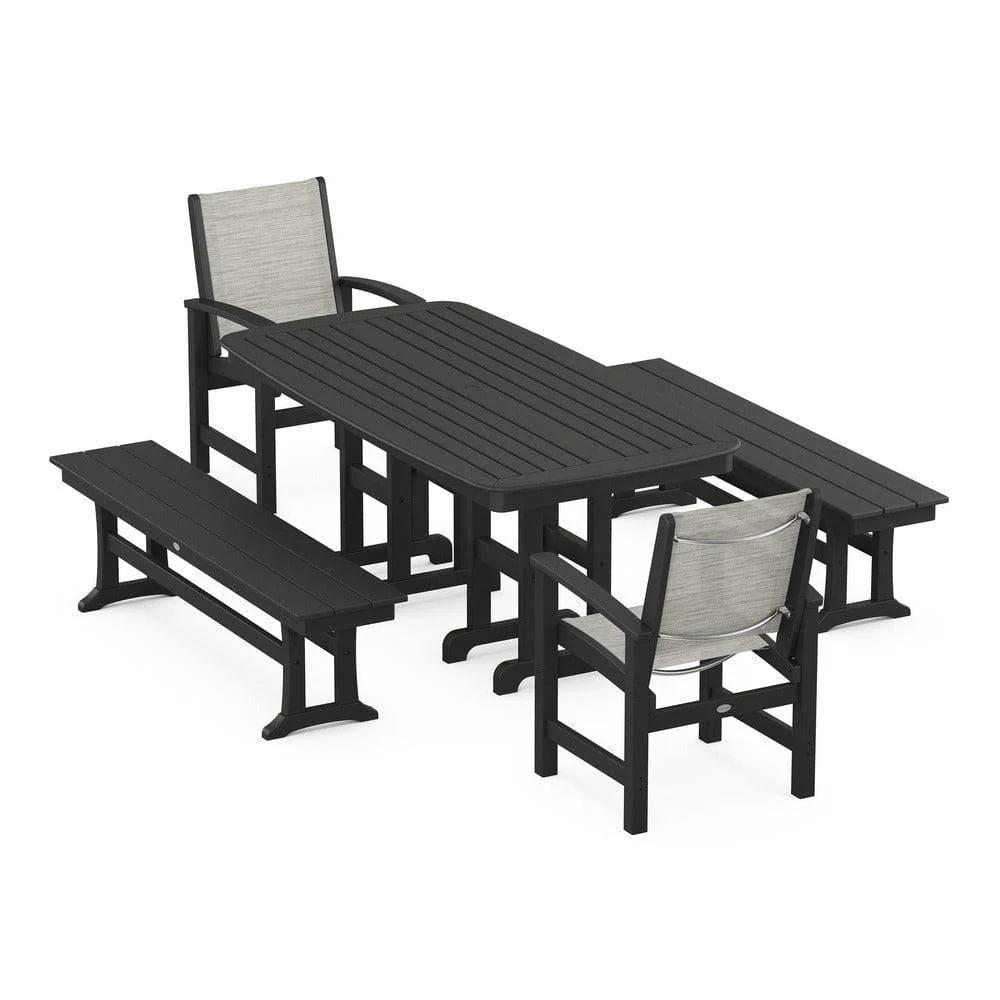 POLYWOOD® - Coastal 5-Piece Dining Set - PWS1263 - Image 111